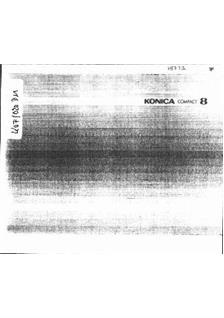 Konica Compact 8 manual. Camera Instructions.